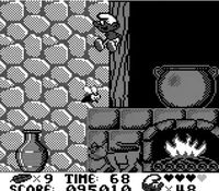 une photo d'Ã©cran de Les Schtroumpfs sur Nintendo Game Boy